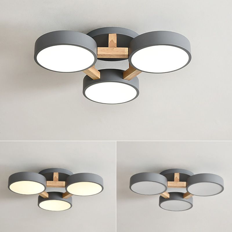 Makaron Unterputz-Deckenleuchte mit mehreren Lichtern für Wohnzimmer, Kinderzimmer