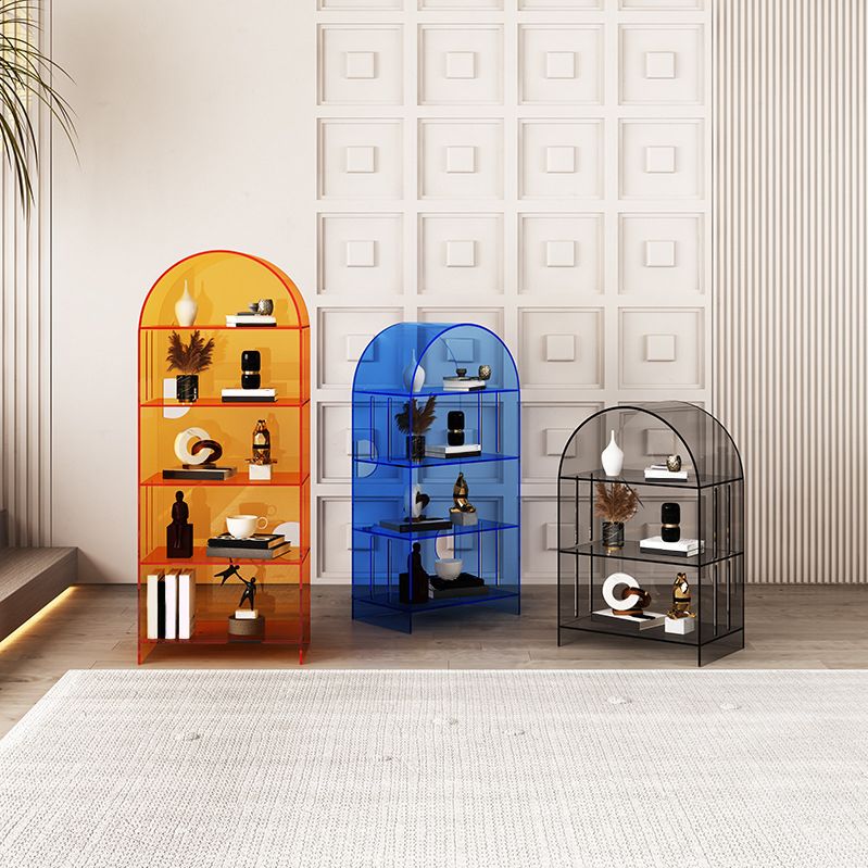 Glam Acrylic Bookshelf Standard Shelf Bookshelf for Home Office 11" W