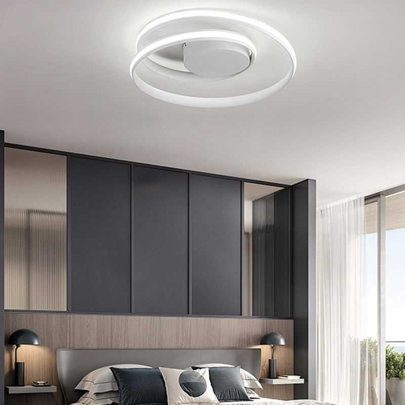 Plafonnier Cercle Simplicité Métal LED Près du Plafonnier