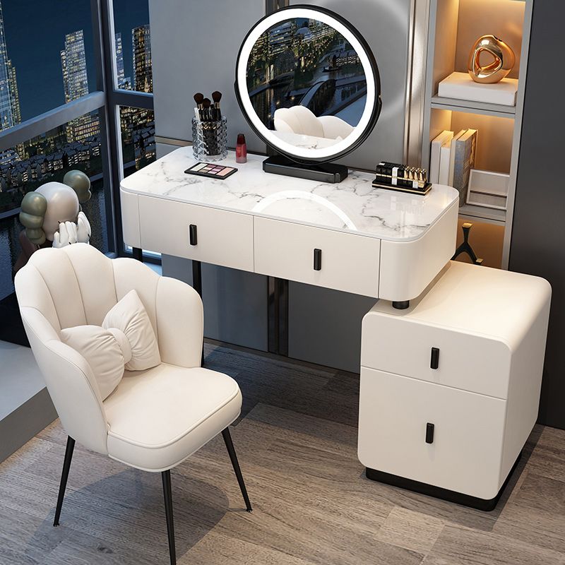 Contemporary Bedroom Vanity Dressing Table Wooden Makeup Vanity Desk with Drawer