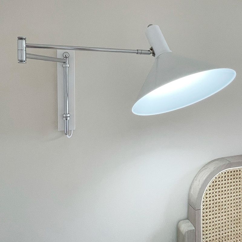 1 Light Cone Wall Mount Light Fixture Modern Metal Wall Mounted Lights