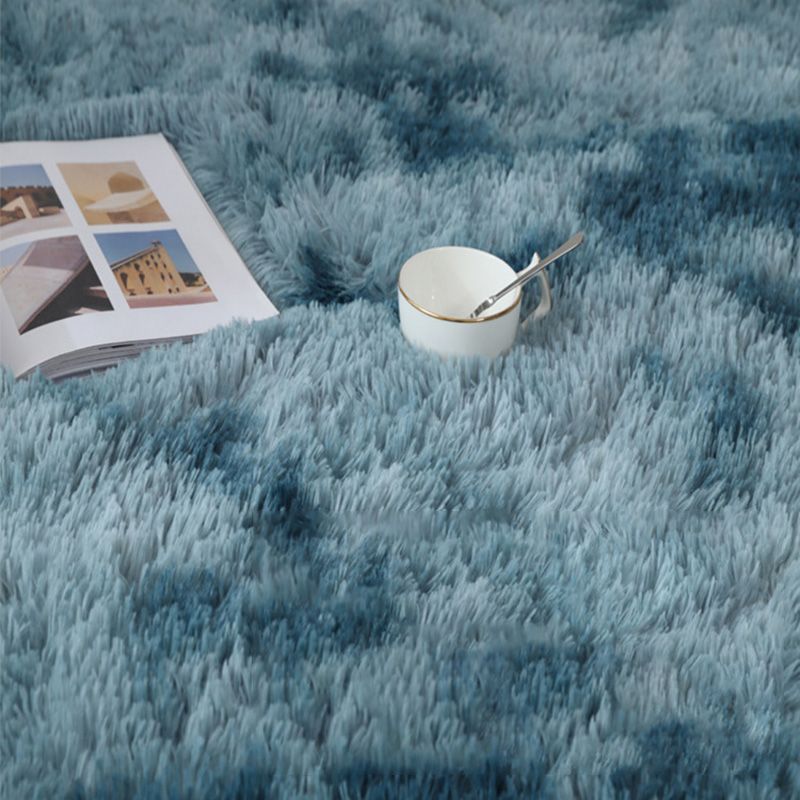 Natural Plain Shag Carpet Polyester Area Rug Stain Resistant Indoor Carpet for Adults Bedroom