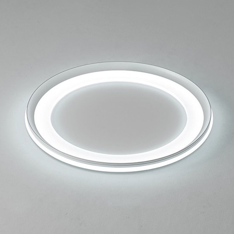 LED slaapkamer dicht bij plafond verlichting minimalistische stijl flush mount lamp met Circle Metal Shade