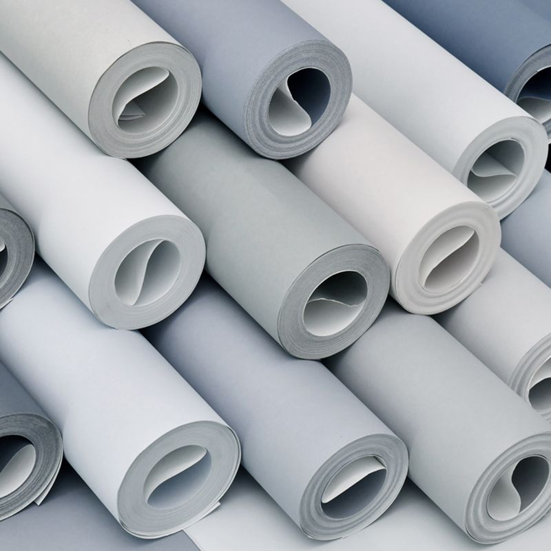 Wallpaper Roll Solid Color Multicolor Minimalist Style Non-Woven Material Wall Art