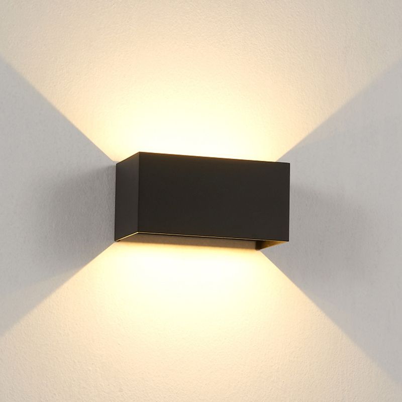 Lámpara montada en la pared rectangular Lámpara de montaje de pared de aluminio moderna para sala de estar