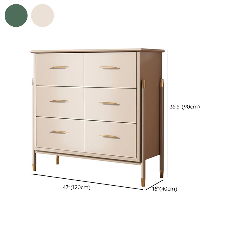 Contemporary Glam Lingerie Chest Birch Storage Chest Dresser for Home Office