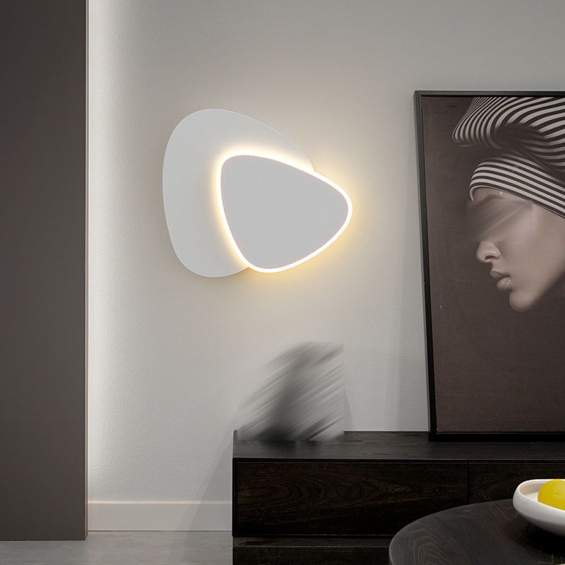 Modern Style Geometry Shape Wall Sconce Metal Light Sconces for Bedroom