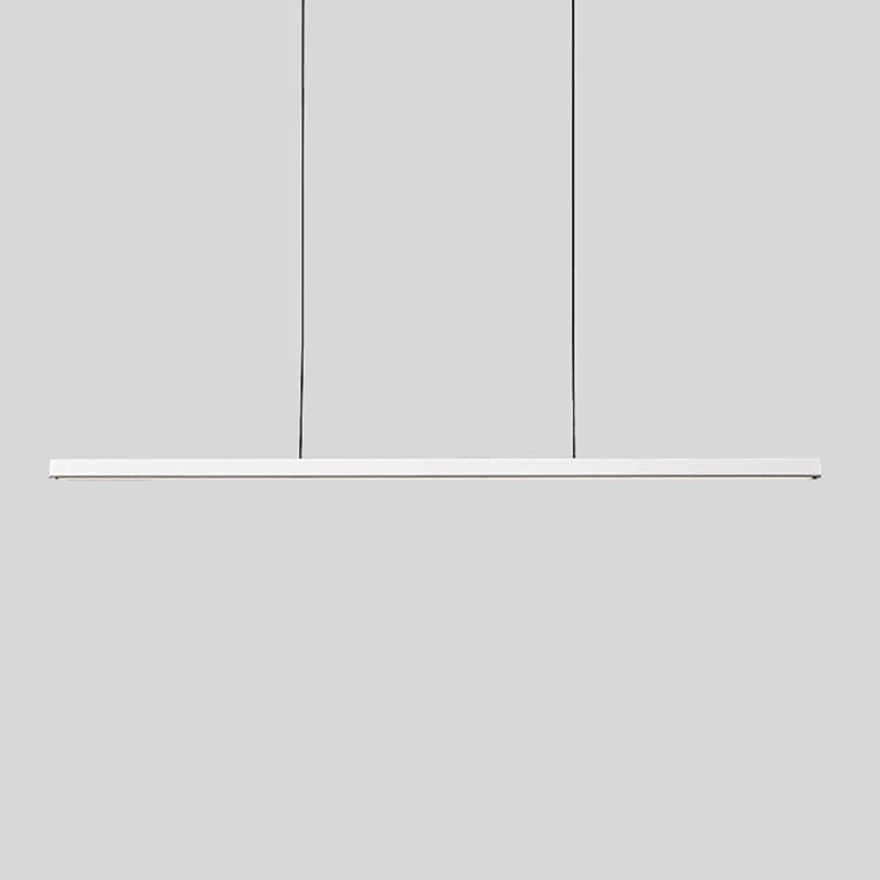 Noordse moderne hangende lichte eetkamer led eenvoudige rechthoek hangsellamp
