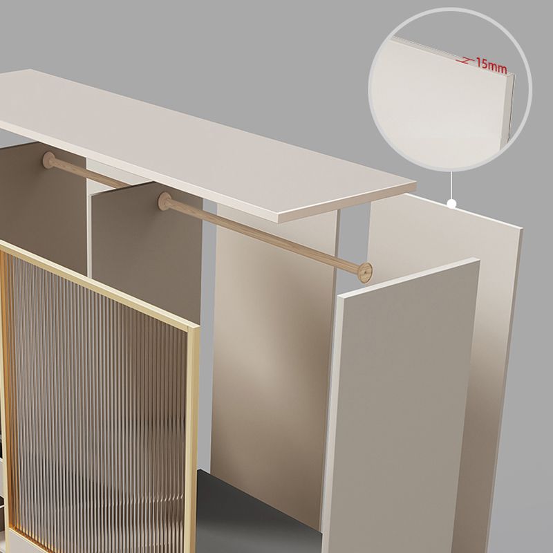 Modern Style Wardrobe Wooden Wardrobe Closet with Sliding Door