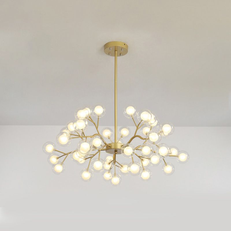 Moderno lampadario in metallo a forma di lampadario a filiale a forma di ramo