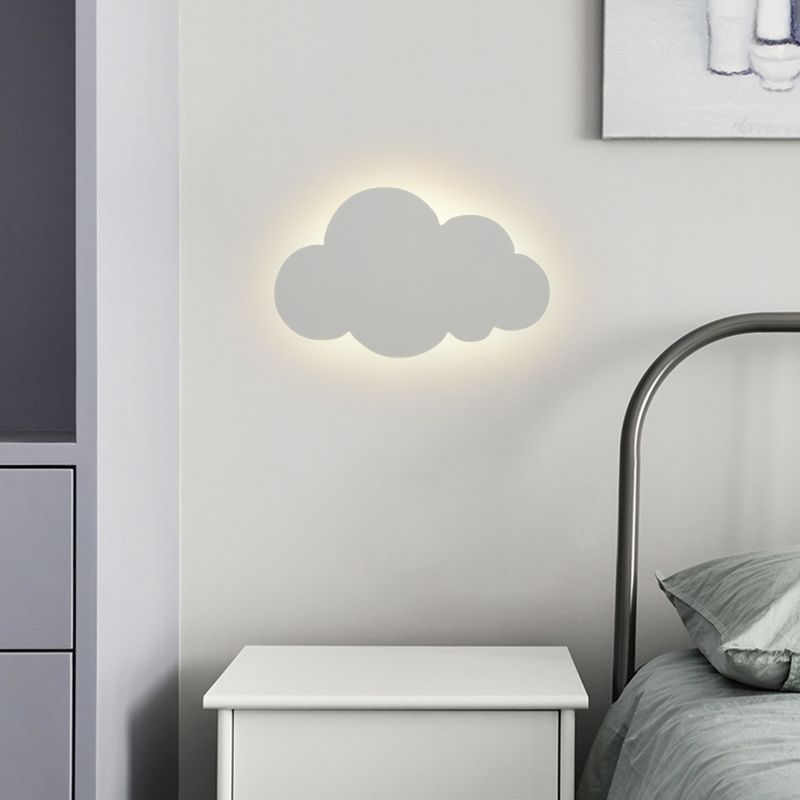 Nordic Style Iron Wall Light Cloud Shape Wall Lamp for Children's Room