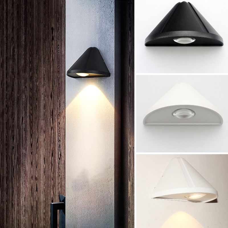 Single Modernism White/Black Wall Mounted Sconce Statement LED Wall Light