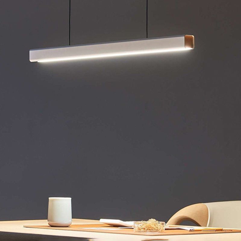 Noordse moderne hangende lichte eetkamer led eenvoudige rechthoek hangsellamp
