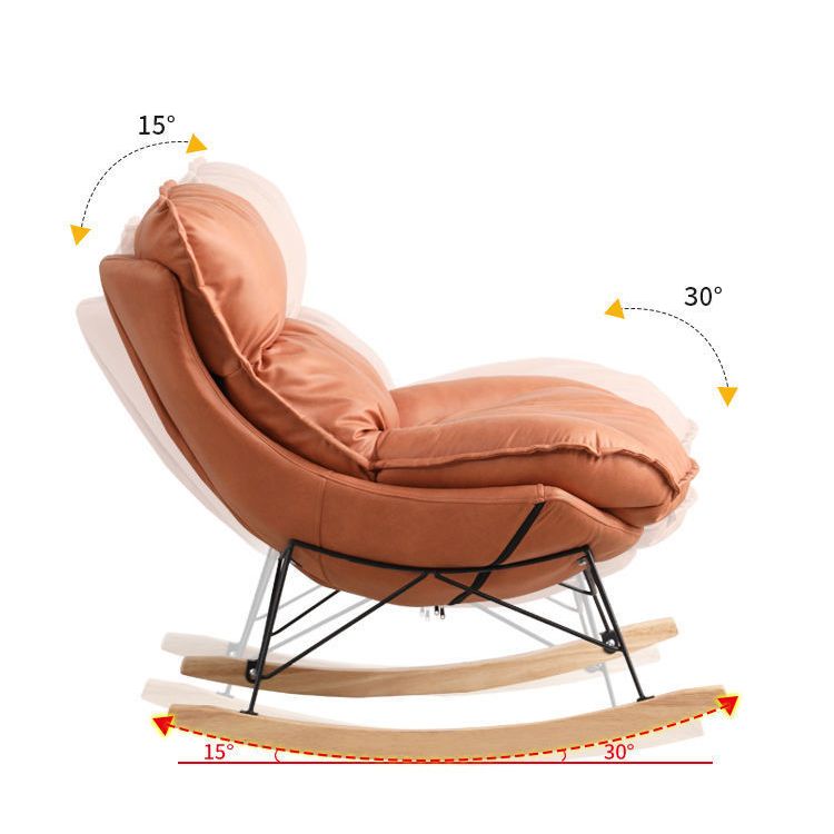 Nordic Light Luxury Single Rocking Sofa Chair Home Lounge Lazy Sofa Chair