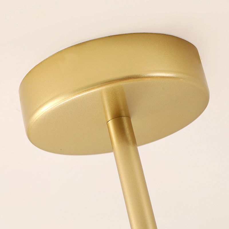 Goud moderne stijl kroonluchter licht sputnik ontwerpglas hanglampje voor slaapkamer