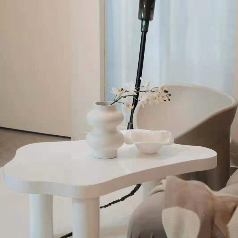 Contemporary 3 Legs Coffee Table Wood Cloud Shaped Cocktail Table