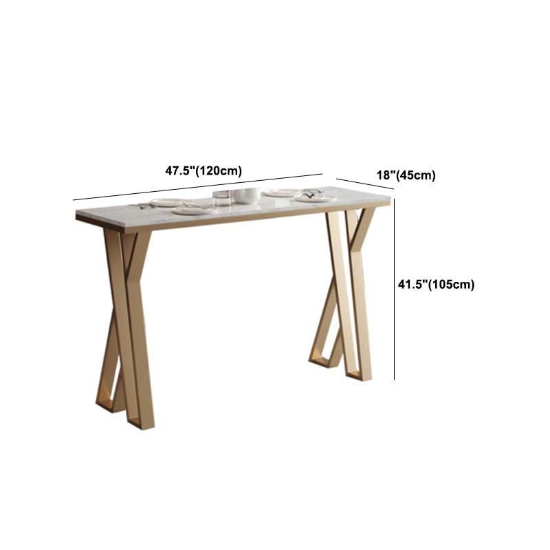 White Rectangle 1/2/3 Pieces Bar Stool and Table Set Indoor Glam Table and Stool Set