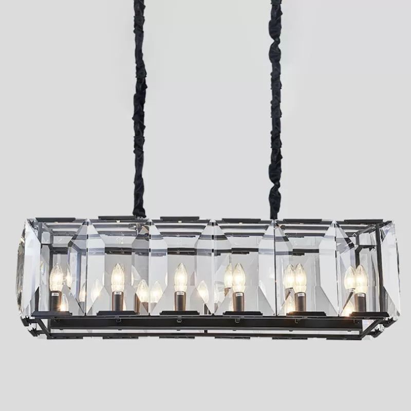 Isla colgante techo colgante iluminación de cristal vestíbulo de dormitorio luz del hotel