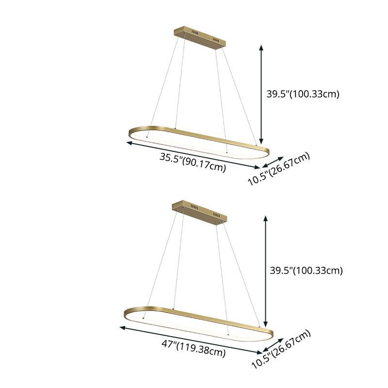 Geometric Island Pendant Lights Modern Chandelier Metal Island Lights 1 Light