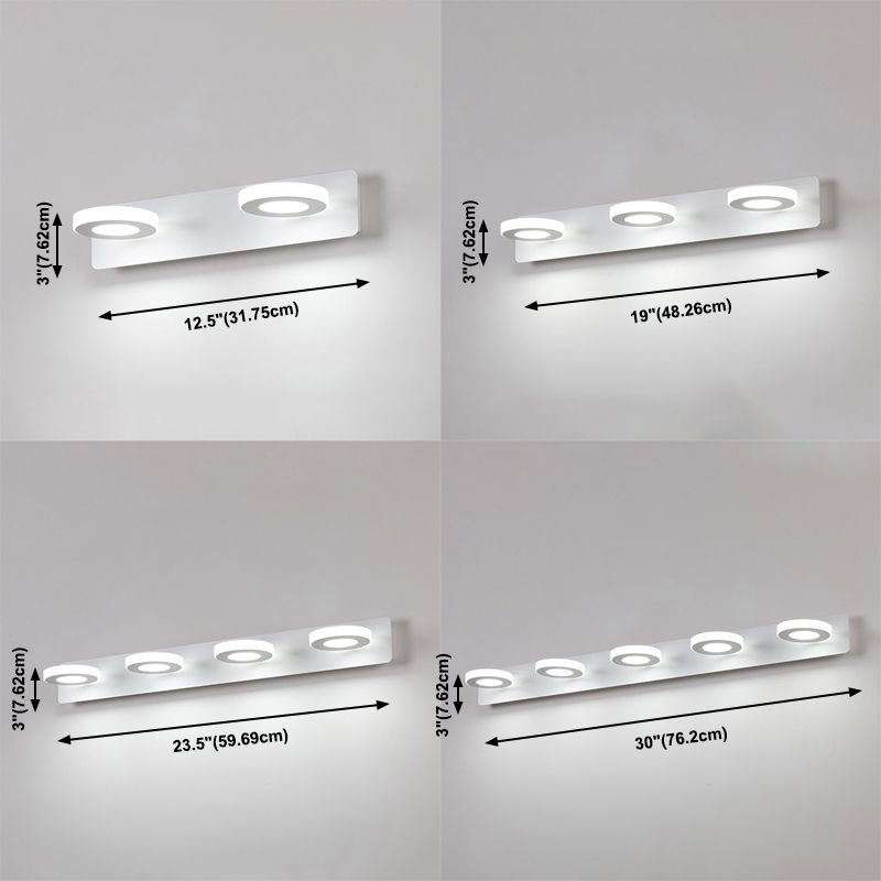 Lampada specchio per trucco moderna semplice lampada da parete rotabile per bagno bagno