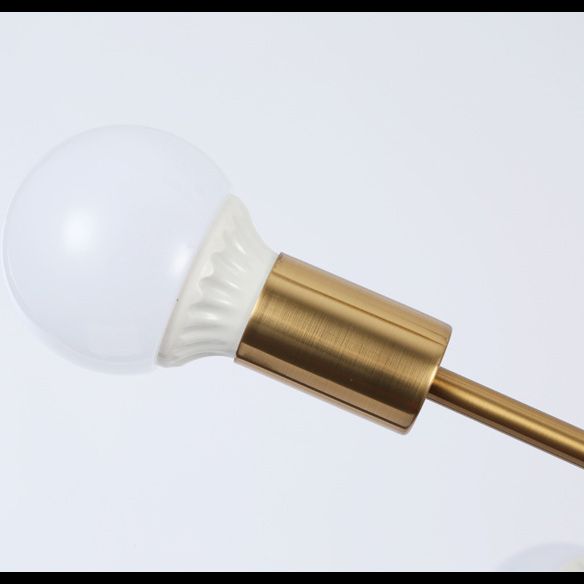 Minimalistischer Kronleuchter postmoderner Stil Open Lampe Design Geometrische Linien Gerade Stange hängen Licht