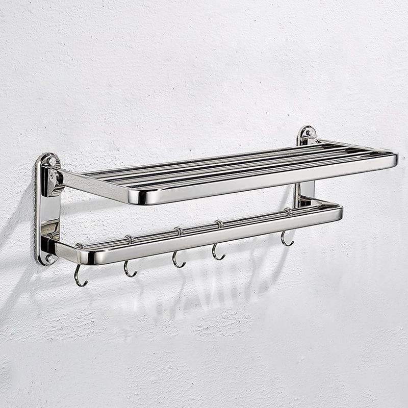 Silver Bathroom Hardware Set Drill and Screw Mount Metal Bathroom Accessory Kit