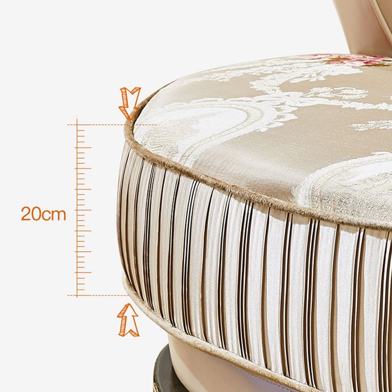 Traditional Slipcovered Cushions Sectionals & Chaise Tufted Rolled Arm Sectional Sofa