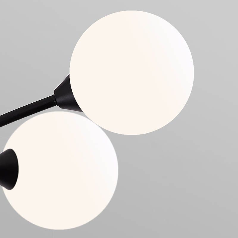 Black Glass Hanging Pendant Lights Modern Hanging Lamps for Living Room