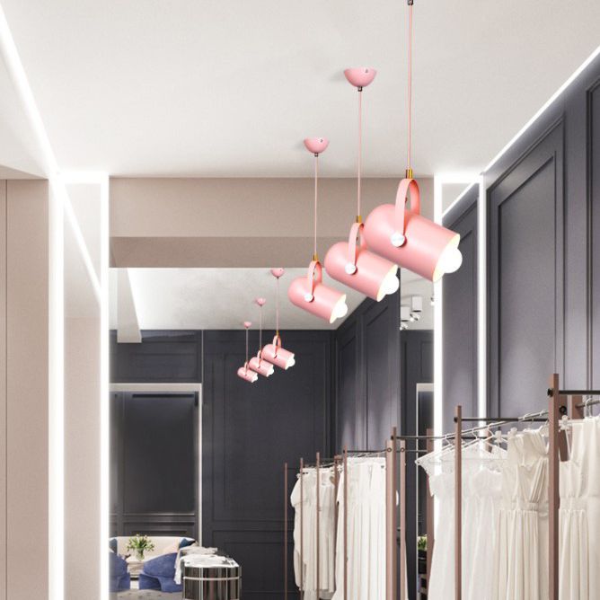 Modern Macron Pendant Light Metal 1 Head Pendant Lighting for Study Room Bedroom