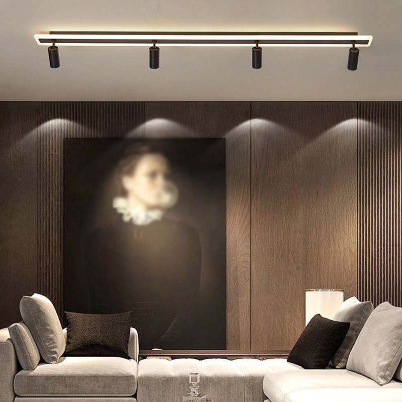 Minimalisme Semi Track Light Armatuur Inbouwplafondlamp voor kledingwinkel