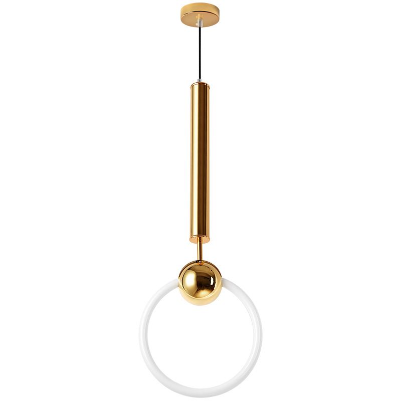 1 Light Ring Pendant Lighting Modern simplicity Glass Pendant Ceiling Lights for Restaurant