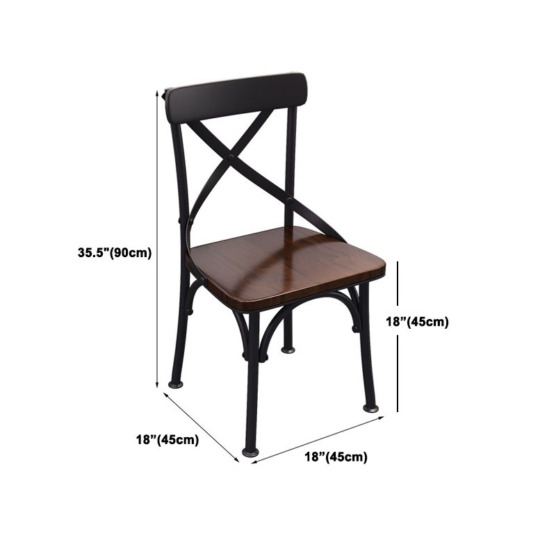 Industrial 1/3/5 Pieces Dining Set Rectangle Pine Wood Dining Table for Dining Room