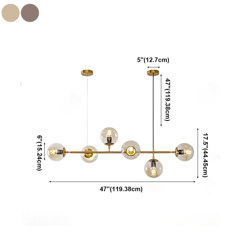 Modern Style Dining Pendant Lamp Kitchen Dining Room Glass Shade Hanging Light Fixture