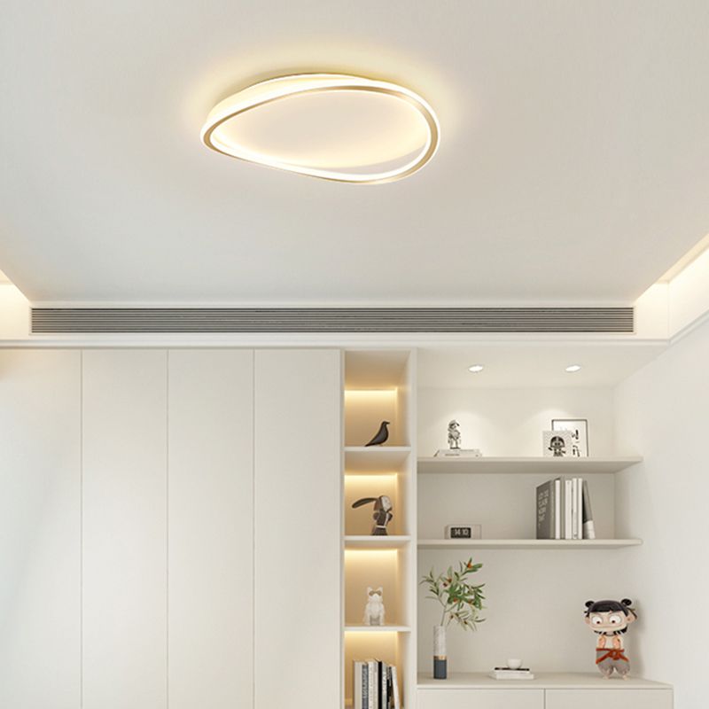 Nouveau Plafonnier LED moderne en métal à 1 lumière, luminaire décoratif de plafond, idéal pour une chambre à coucher ou une chambre à coucher