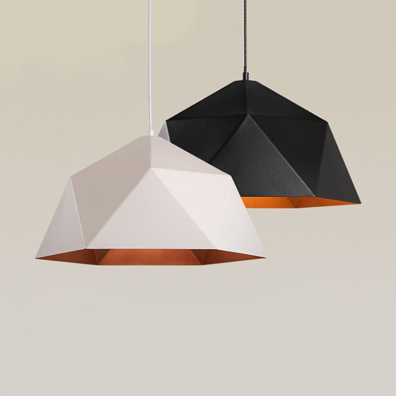 Modern Minimalist Style Geometric Pendant Lighting Fixtures Metal 1 Light Hanging Ceiling Light
