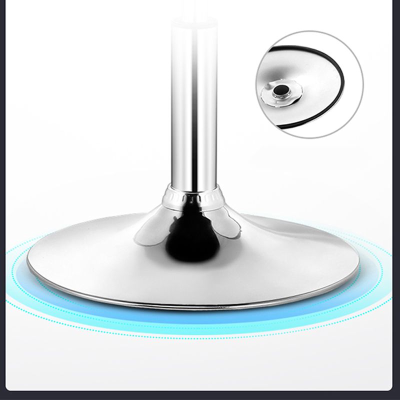 Scandinavian Metal Barstool Adjustable Low Back PU Leather stools in Matte Finish