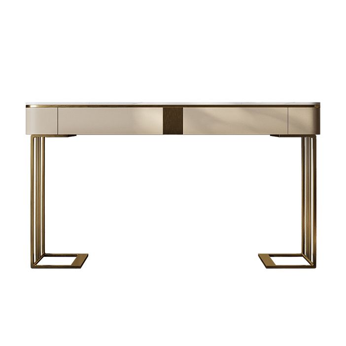 Contemporary Console Accent Table Antique Finish Console Sofa Table with Drawers