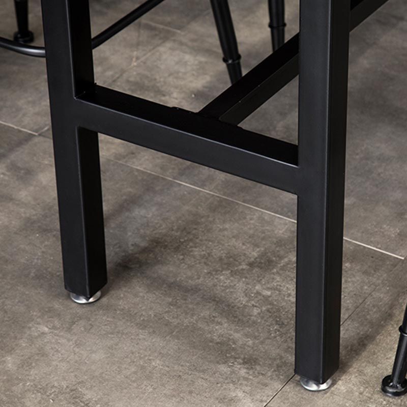 Industrial Bar Table Set 1/4 /9 Pieces Solid Wood Counter Table for Indoor