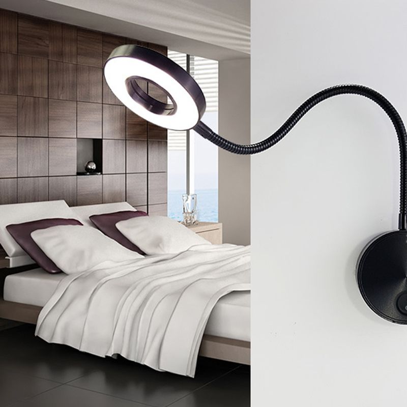 Armed Wall Lighting Modern Metal 1 Light Wall Sconce for Bedroom