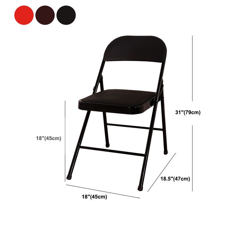 Modern Leather Management Desk Chair Armless Upholstered Office Chair