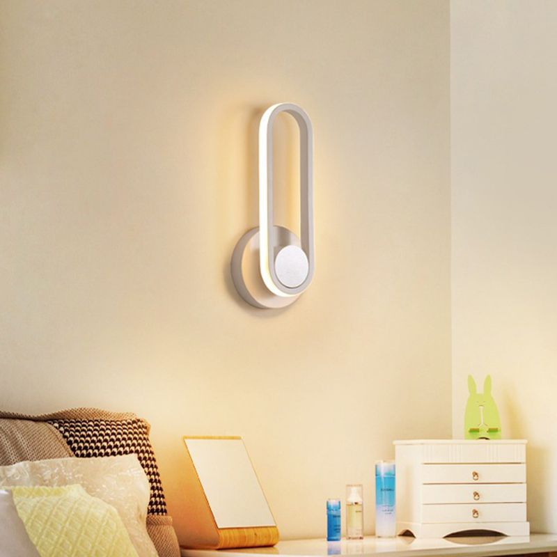 1 Light Geometric Wall Mount Light Fixture Modern Metal Wall Mounted Lights