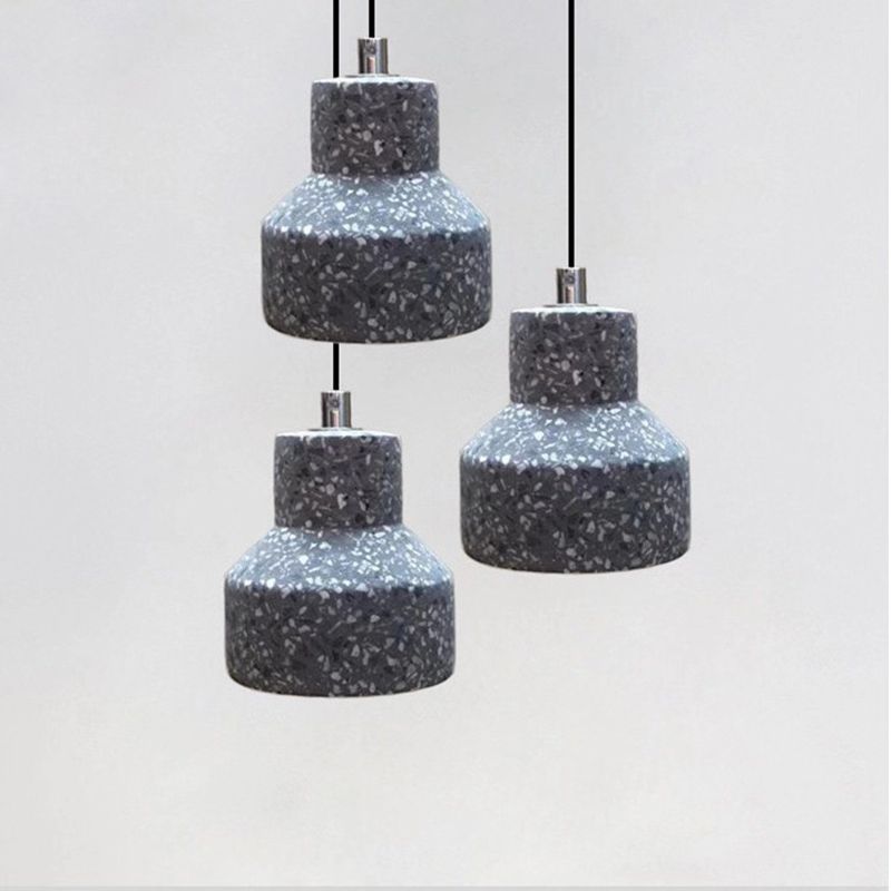 Estilo nórdico Minimalismo Lámpara colgante de terrazo 1 Light Creative dormitorio Fije de iluminación