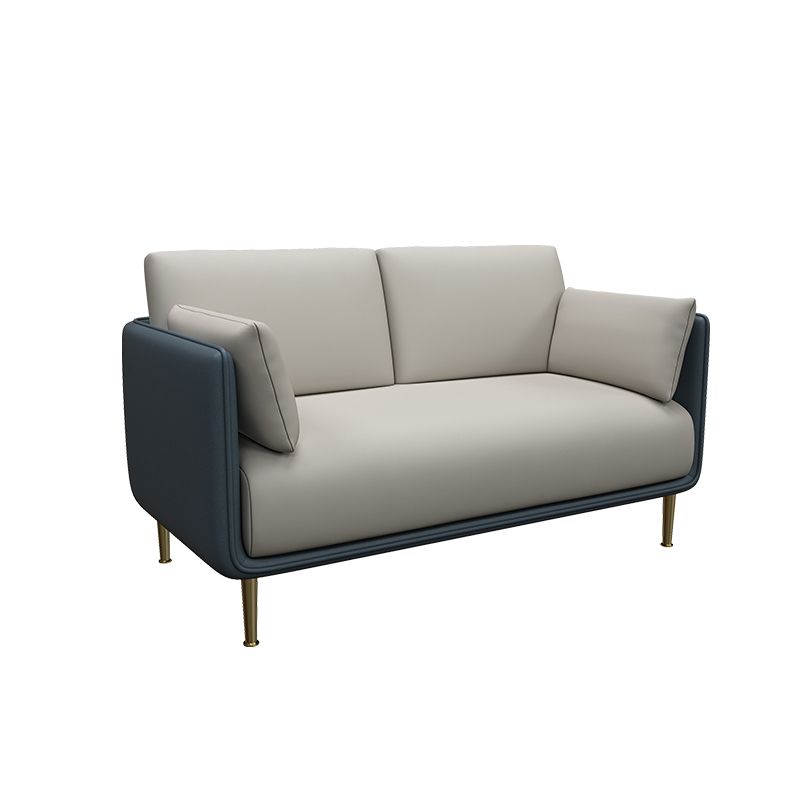 Contemporary Fabric Cushions Sofa 33.46"High Pillow Top Arm Sofa for Restaurant