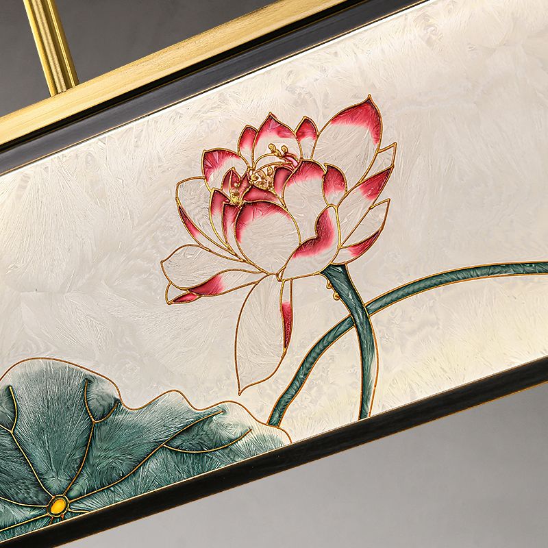 Accesorios de iluminación de la isla de cilindro modernos iluminación de vidrio