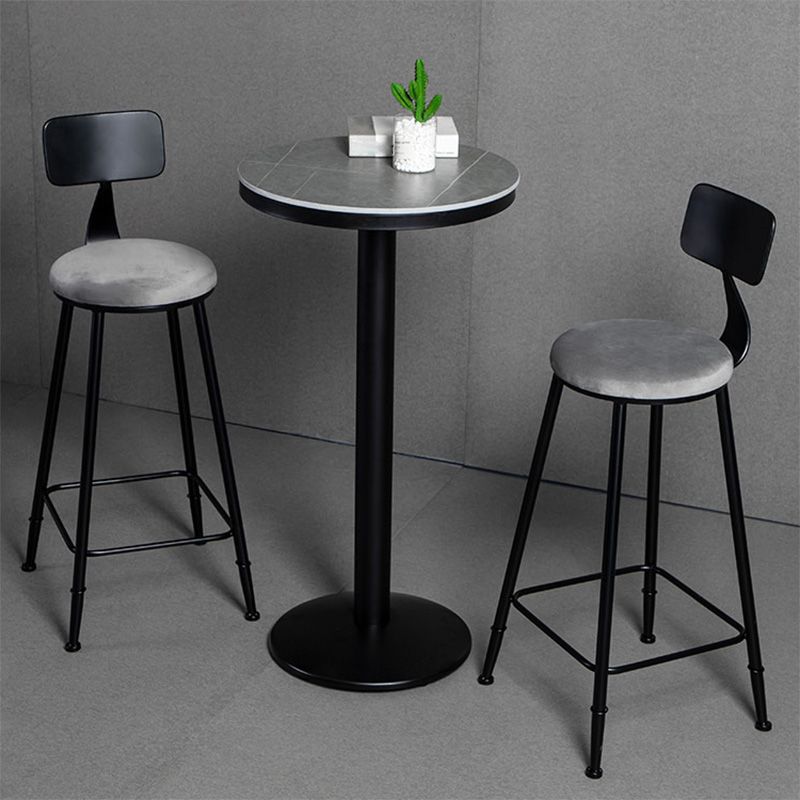 1/3 Pieces Counter Height Pub Set Modern Round Table and Stool Set