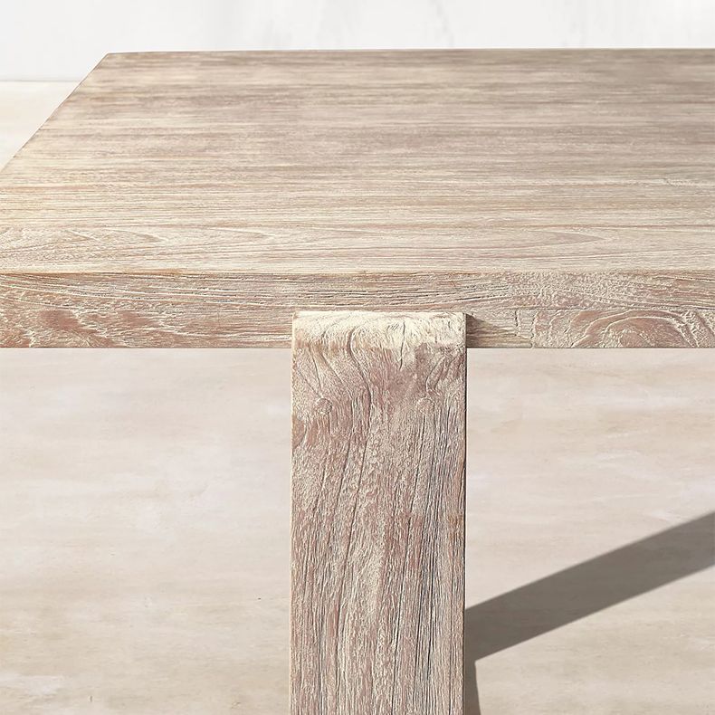 Boho Style 1/3/9 Pcs Patio Dining Table Set Wood Dining Table Set