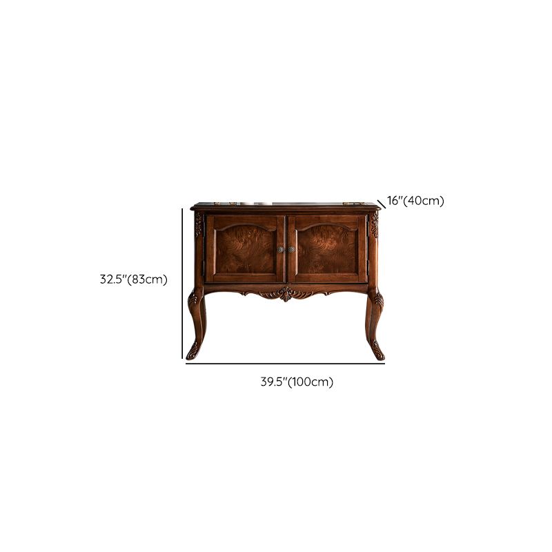 Mid-Century Modern Wood Console Table Rectangle Console Sofa Table for Hall