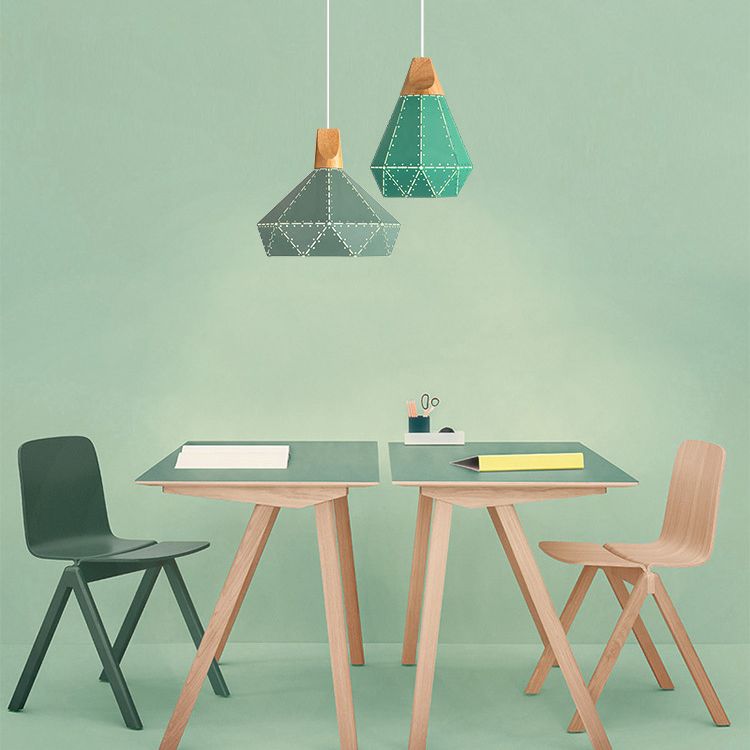 Metall Diamond Hanging Lamp Kit Moderner Stil Down Lighting Anhänger für Esszimmer