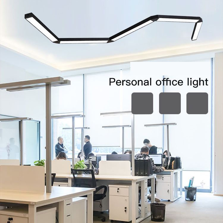 Luce del soffitto a sospensione di metallo rettangolare Modern Aione per l'illuminazione a sospensione per ufficio