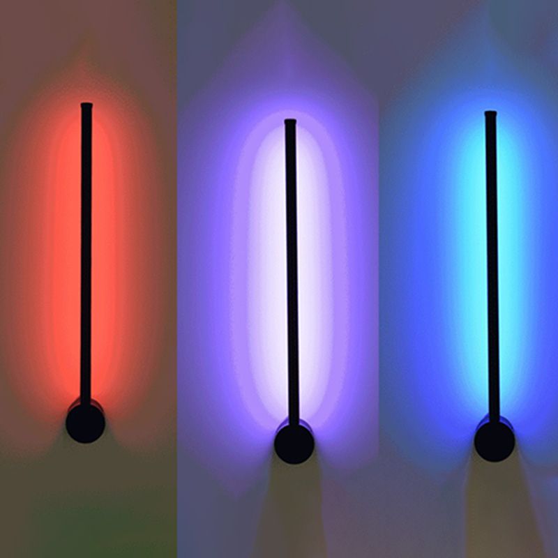 Stile moderno RGB Light Metallic Sconce Lighting Prontoni murali per la camera da letto per la camera da letto d'albergo
